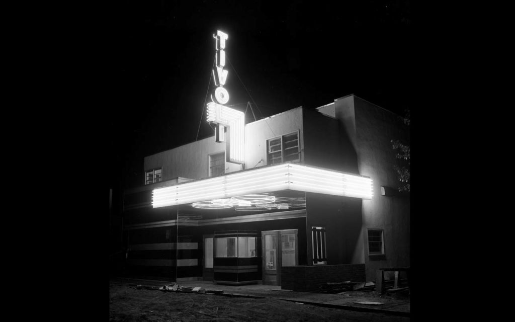B&W photo of the Tivoli Theatre on 149th Street, 1949