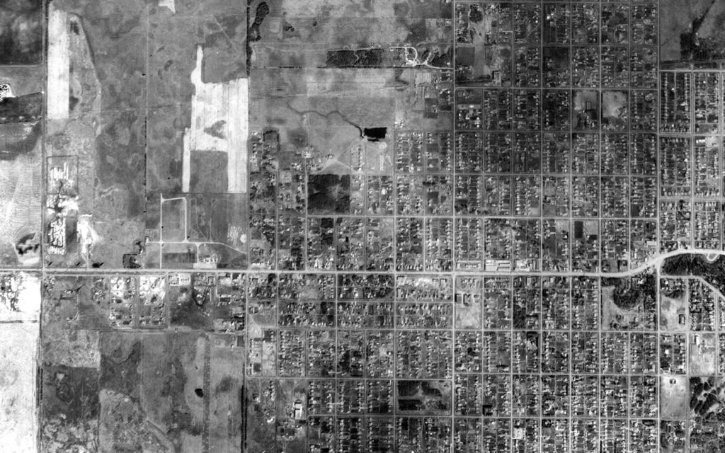1952 Aerial photo of Jasper Place.