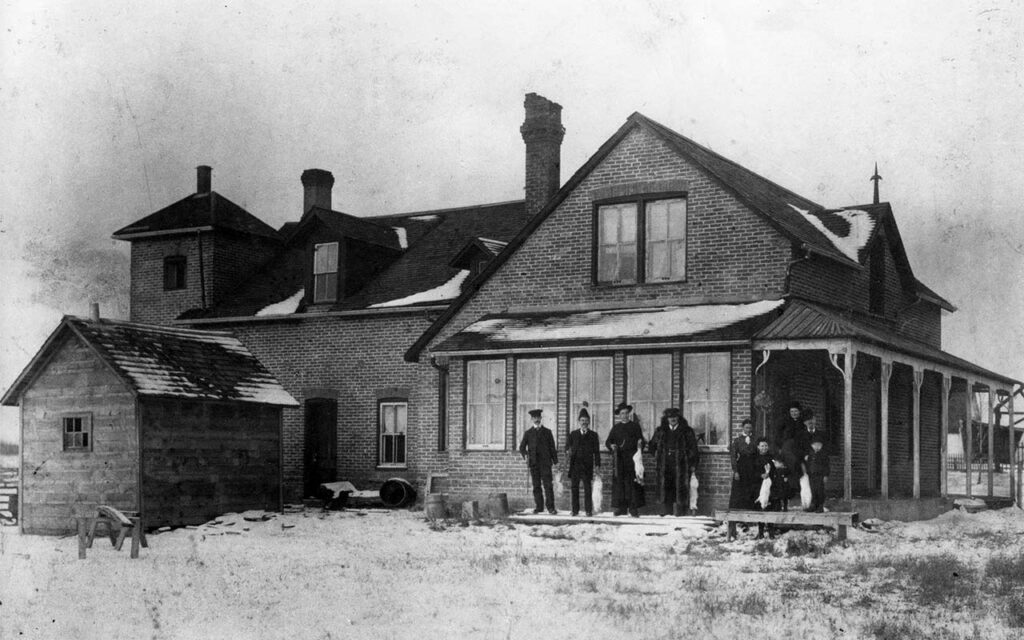 Possibly the Indian Agent's house on Enoch First Nation, ca. 1907.